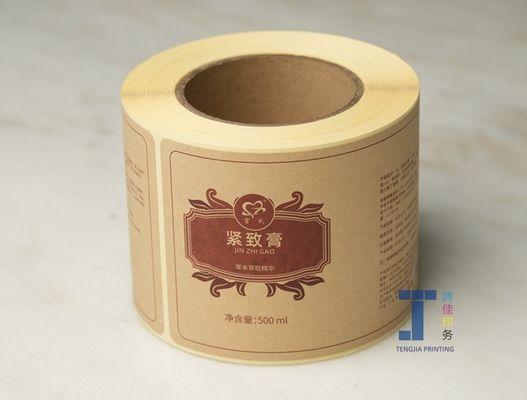 qualidade  OEM Personalised Kraft Paper Sticker Label With Matte Lamination fábrica