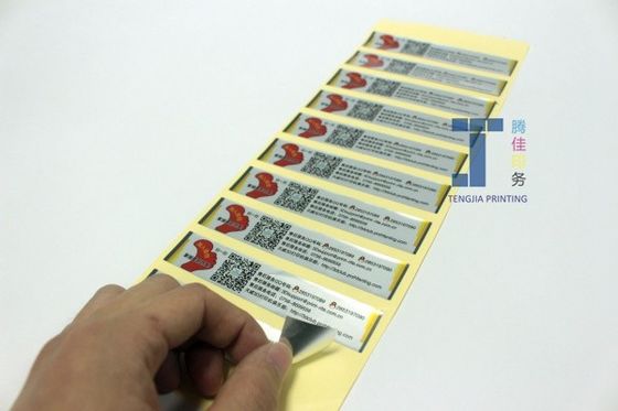 Etiquetas de autocolantes metálicos de ouro e prata resistentes aos raios UV