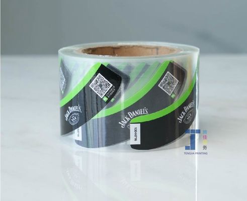 Folhas de rolo Embalagens Etiquetas de vinhos Autocolantes Impressão a cores completas
