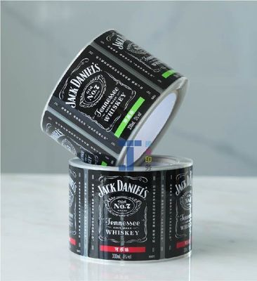 Impressão digital Autocolantes personalizados para garrafas de champanhe