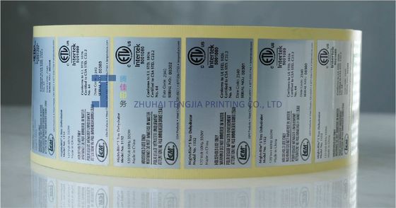Etiquetas de segurança elétrica autocolantes à prova de intempéries