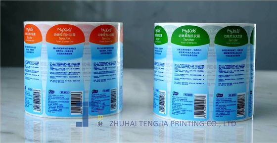 Autocolantes personalizados para garrafas de shampoo