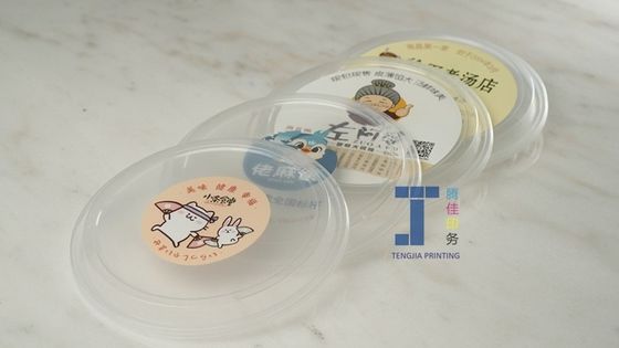 Etiquetas de etiquetas de recipientes de alimentos impermeáveis