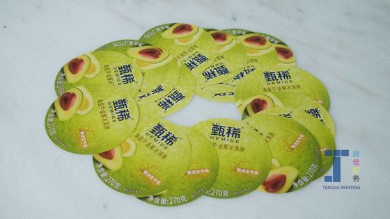 CMYK Cor Iml Autocolantes Embalagens Alimentares Etiqueta autocolante personalizável