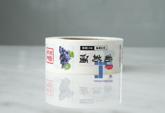 Impressão a cores PE Etiqueta de etiqueta de vinho Last Long Water - prova