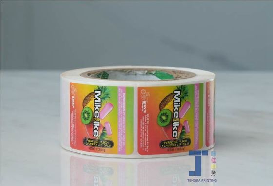Rolo de etiquetas de papel kraft impresso para rotulagem