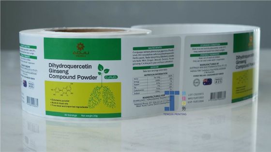 Rótulo de autocolante de papel Kraft atraente para promoção / presente / decoração