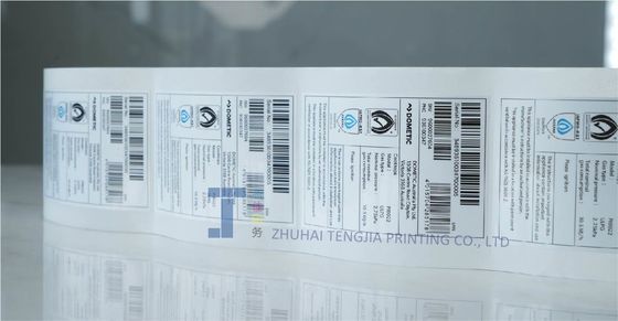 Proteção de confirmação de autocolantes de selos à prova de adulteração em cor CMYK