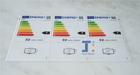 Identificações energéticas Autocolantes eletrónicos de produtos Retardante de chama
