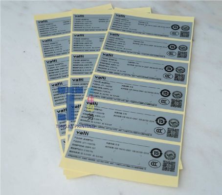Dimensões personalizáveis Etiquetas elétricas de aviso para notificações de segurança