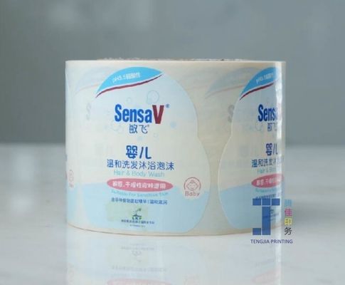 Flexo Impressão de Shampoo Etiquetas em rolo de embalagem durável