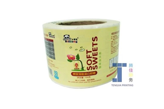 Etiquetas de adesivos de alimentos personalizados Laminado brilhante e fosco
